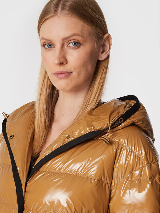 PINKO PINKO Zimska jakna Ida 1G18CY A00N Rjava Regular Fit