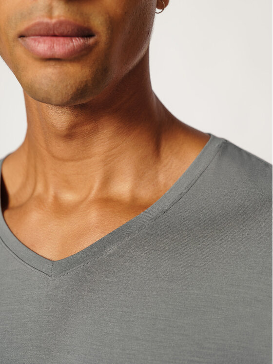 Skiny Skiny Tričko 81428 Strieborná Regular Fit