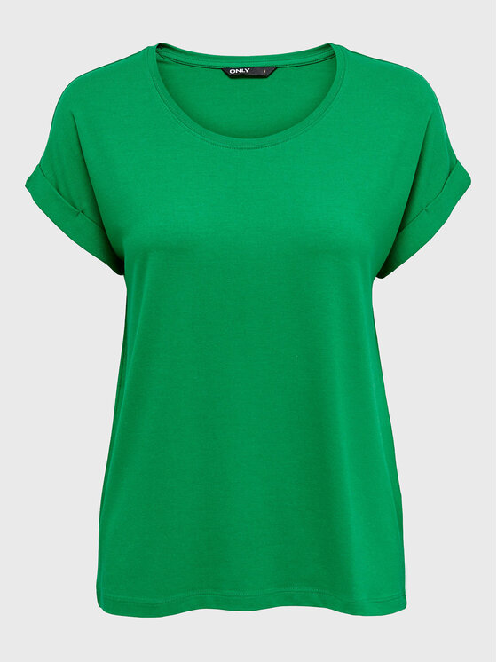 ONLY ONLY T-Shirt 15106662 Zielony Regular Fit