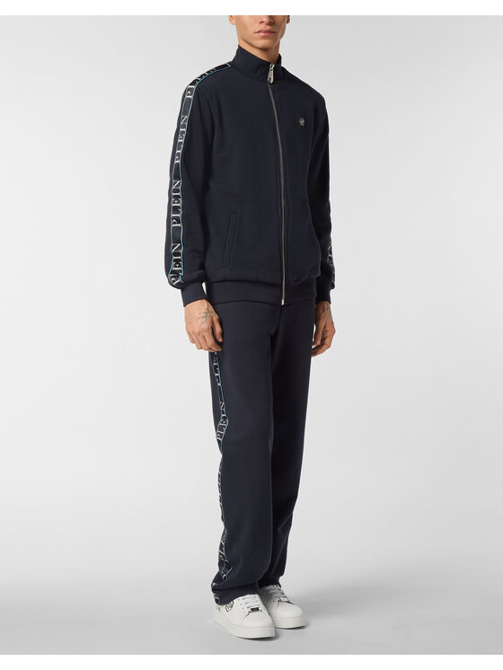 PHILIPP PLEIN PHILIPP PLEIN Bluza 26915 Granatowy Jegging Fit