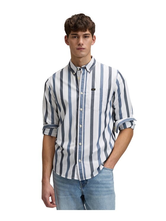 Lee Lee Camicia 112376576 Blu scuro Regular Fit