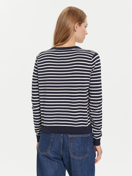 Tommy Jeans Tommy Jeans Svetr Essential DW0DW19888 Tmavomodrá Regular Fit