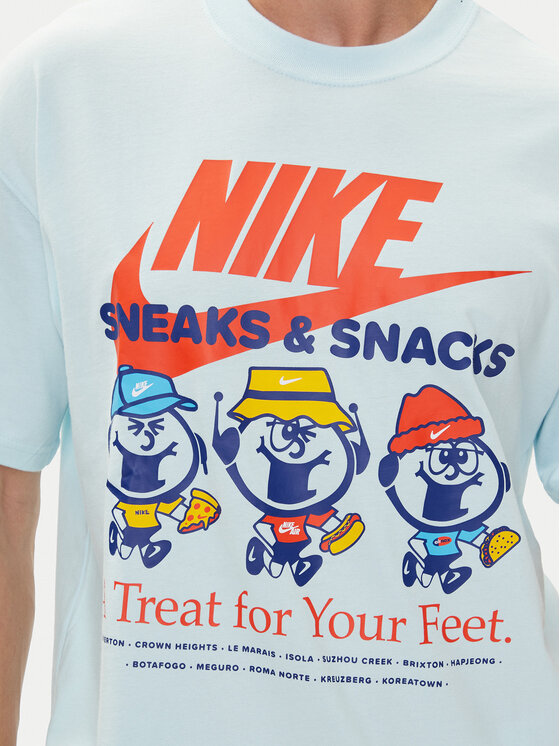 Nike Nike T-Shirt HJ0754 Błękitny Regular Fit