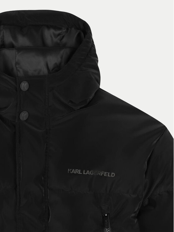 Karl Lagerfeld Kids Karl Lagerfeld Kids Μπουφάν χειμωνιάτικο Z30274 S Μαύρο Regular Fit