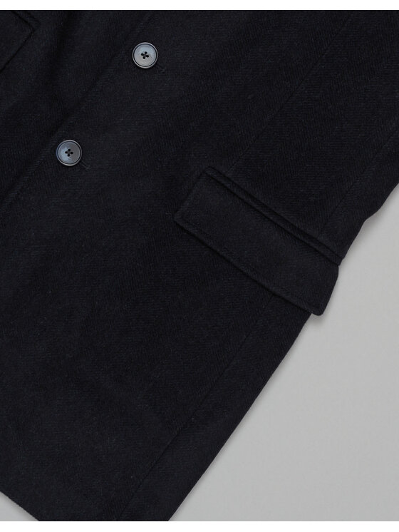 Borgio Borgio Płaszcz zimowy sorianello_g Granatowy Slim Fit