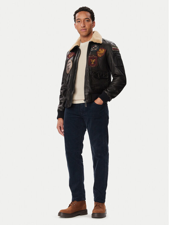 Aeronautica Militare Aeronautica Militare Дънки 262PJ0216UCT04391 Тъмносин Straight Leg