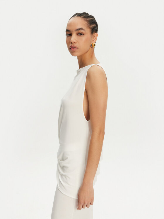 JACQUEMUS JACQUEMUS Õhtune kleit La Robe Peplo Longue 25E251DR2302381 100 Valge Regular Fit