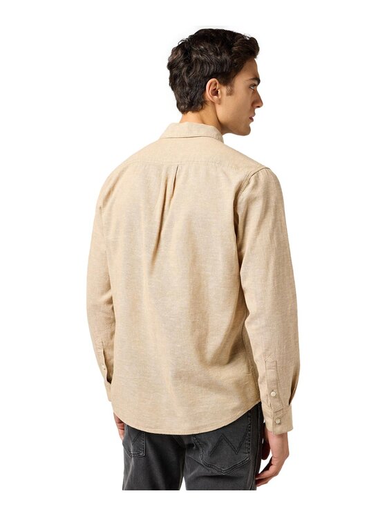 Wrangler Wrangler Camicia 112362754 Beige Regular Fit