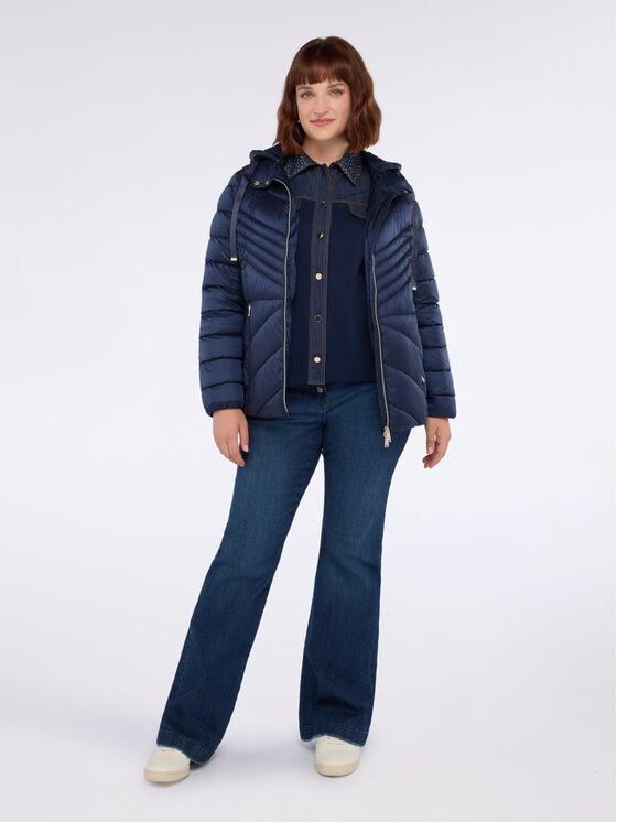 Fiorella Rubino Fiorella Rubino Giubbotto piumino F431T001332N034 Blu Regular Fit