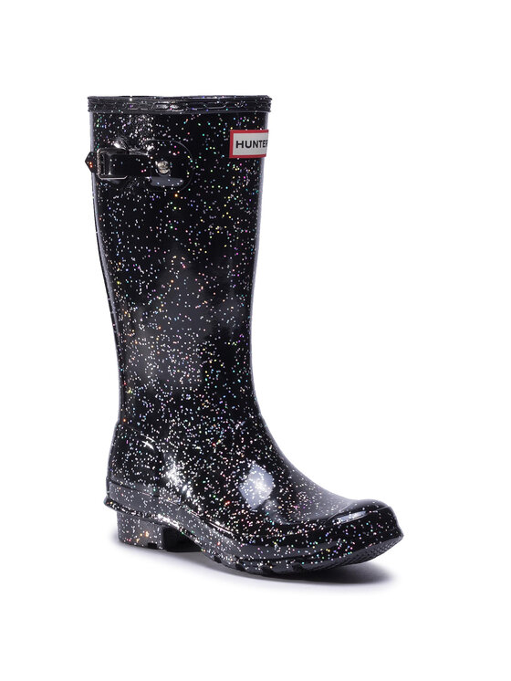Hunter Hunter Gumene čizme Org Kids Giant Glitter Boots JFT6075RGT Crna