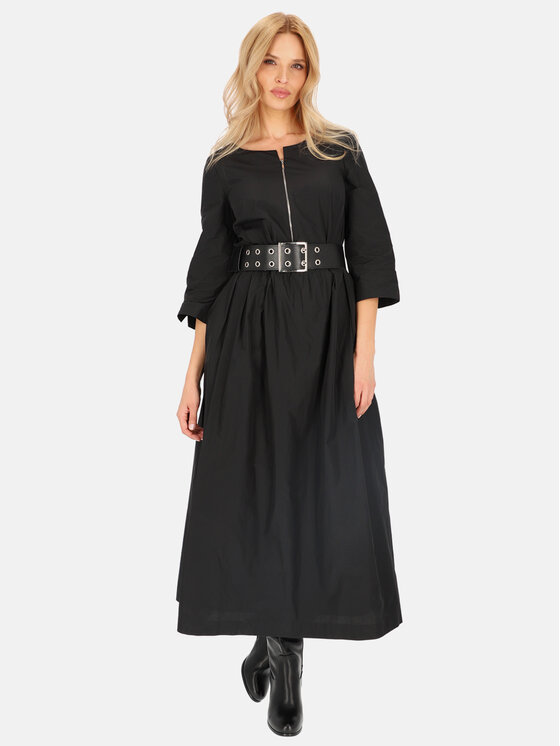 L’AF L’AF Sukienka wieczorowa Wanda Czarny Regular Fit