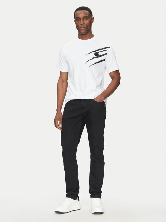 Plein Sport Plein Sport T-shirt SAEC MTK8019 STE001N Bijela Regular Fit