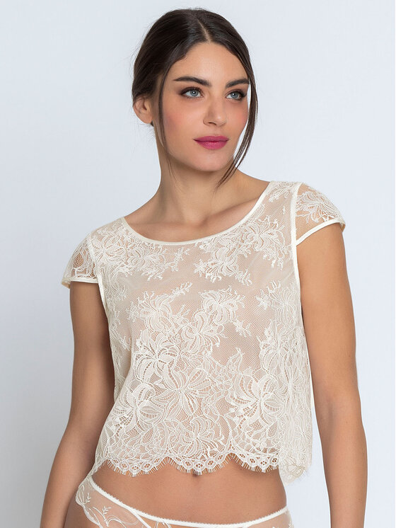 Lise Charmel Lise Charmel Top ALJ5032 Beżowy Regular Fit