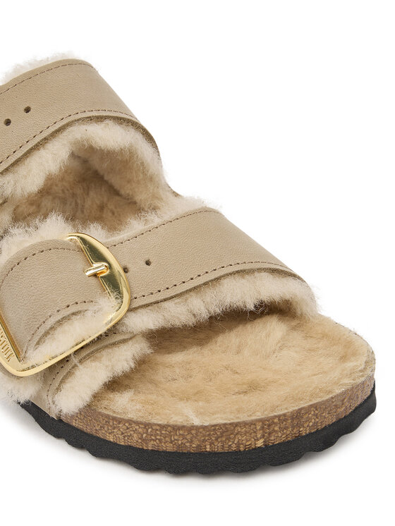 Birkenstock Birkenstock Nazouváky Arizona Big Buckle Shearling 1030384 Hnědá