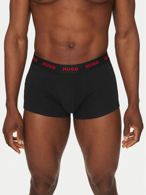 HUGO HUGO Set od 3 para bokserica Trunk Triplet Pack 50532611 Siva