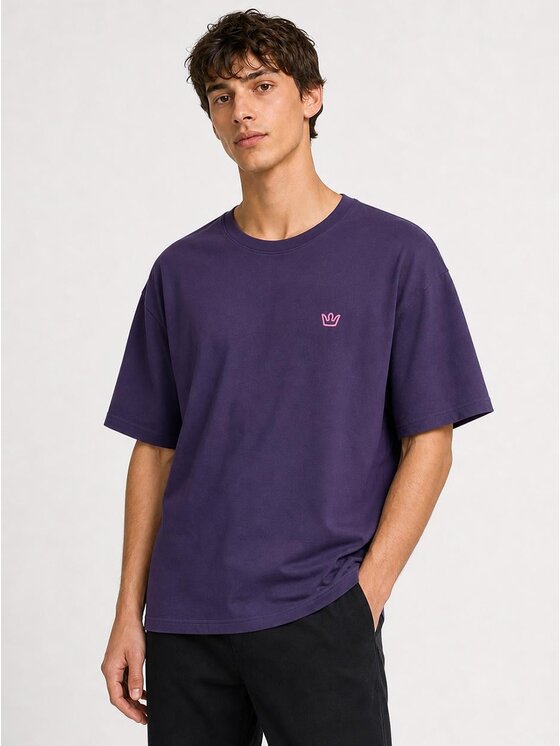 Jigga Wear Jigga Wear T-Shirt 132290 Fioletowy Oversize