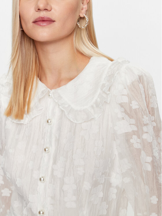 Custommade Custommade Ежедневна рокля Juma 999357472 Бял Regular Fit
