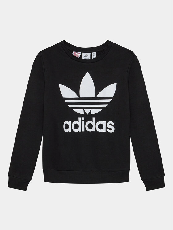adidas adidas Majica dugih rukava Trefoil ED7797 Crna Regular Fit