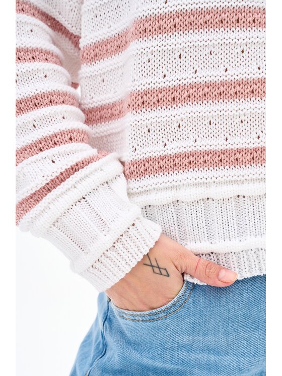 blue shadow blue shadow Sweter Kera Różowy Regular Fit
