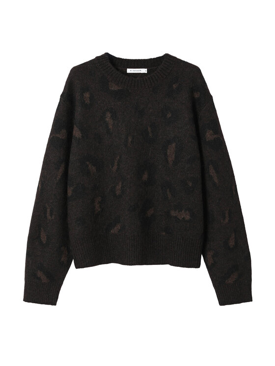 TATUUM TATUUM Sweter LEOPARD Kolorowy Classic Fit