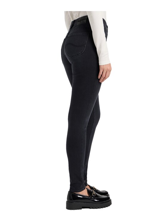 Lee Lee Jeansy 112370899 Szary Skinny Fit