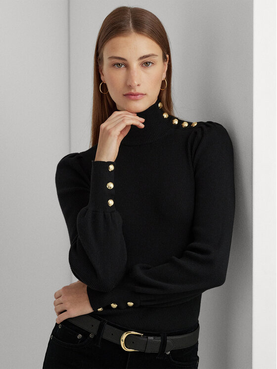 LAUREN RALPH LAUREN Lauren Ralph Lauren Поло 200882214001 Черен Slim Fit