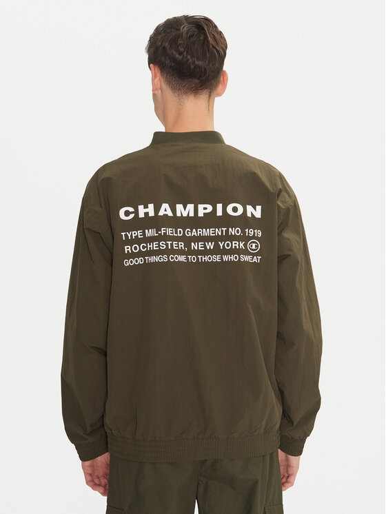 Champion Champion Majica dugih rukava 220416 Zelena Loose Fit
