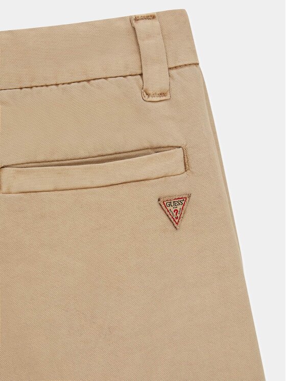 Guess Kids Guess Kids Pantaloni di tessuto 182569 Beige Regular Fit