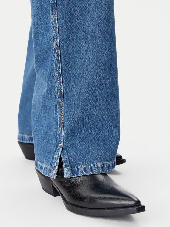BOSS BOSS Jeans hlače 50529919 Modra Straight Fit