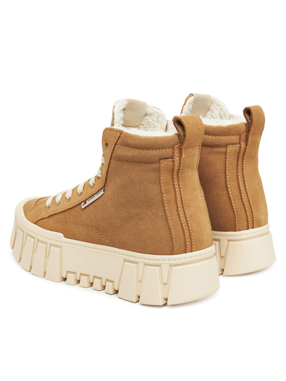 Tommy Jeans Tommy Jeans Sneakers Tjw Vulc Flatform Suede Wl EN0EN02894 Braun