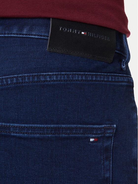 Tommy Hilfiger Tommy Hilfiger Jeansy Denton MW0MW39662 Granatowy Straight Fit