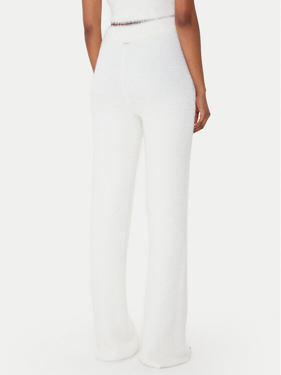 Guess Guess Pantaloni in maglia O5BB03 Z1282 Écru Flare Fit
