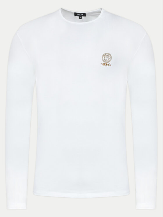 Versace Versace Komplet longsleeve AU10197 Kolorowy Slim Fit