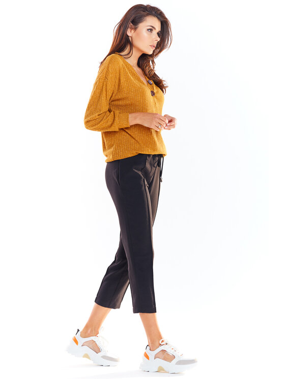 Awama Awama Maglione A323 Marrone Basic Fit