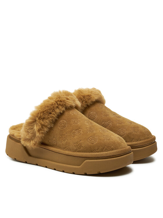 Guess Guess Papuče Unika3 FLFUK3 FAL06 Smeđa