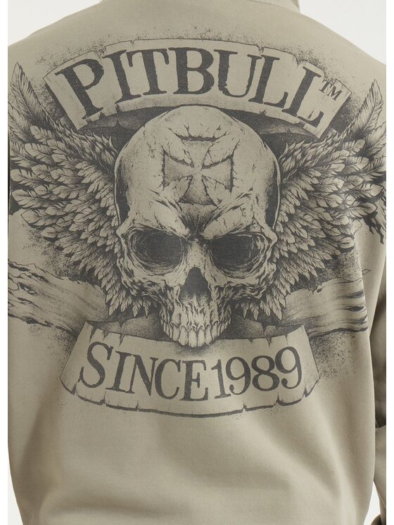 PITBULL PITBULL Bluza Washed BITE ME Szary Regular Fit