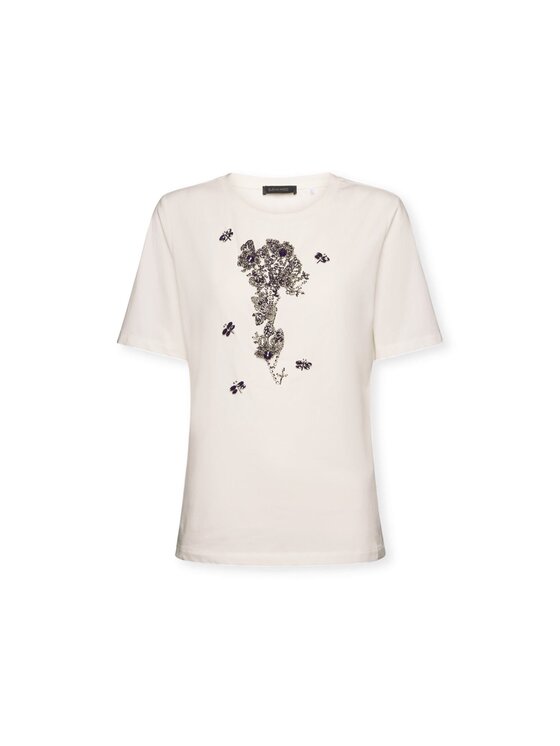 Elena Mirò Elena Mirò T-shirt G277Z000445N011 Bianco Regular Fit