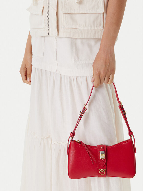 PINKO PINKO Torebka Arthemis Shoulder Mini AI 24-25 PLTT 103512 A29V Czerwony