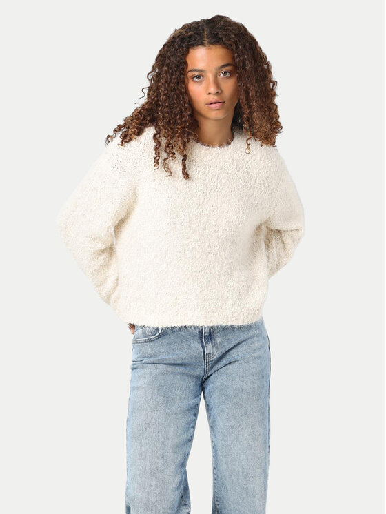 Noisy May Noisy May Sweter Sassy 27029424 Beżowy Relaxed Fit