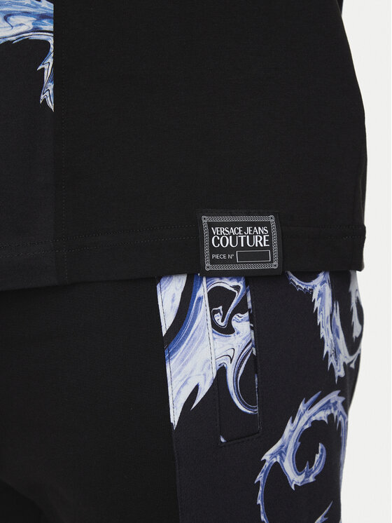 Versace Jeans Couture Versace Jeans Couture Majica 77GAH612 JS388 Črna Regular Fit