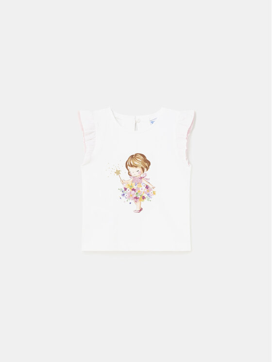 Mayoral Mayoral Blusa 1005 Bianco Regular Fit