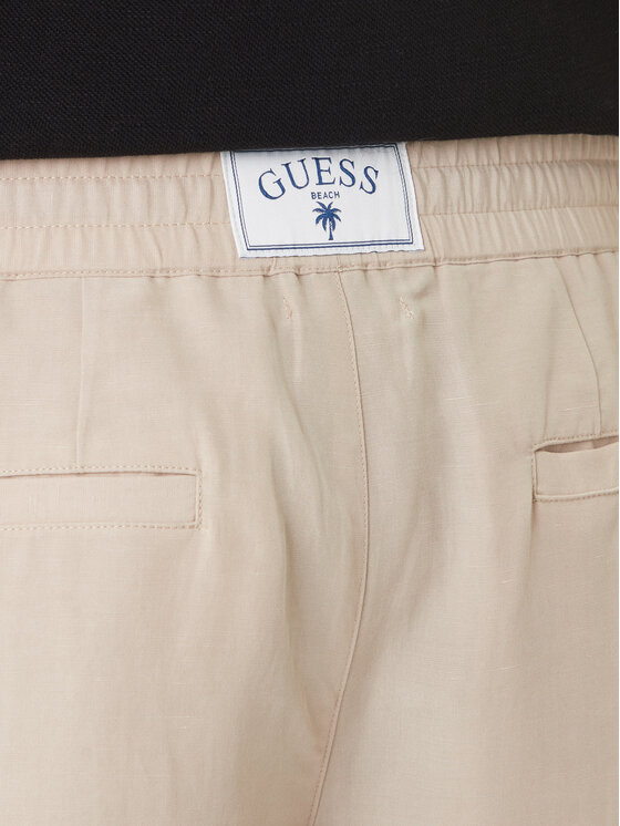 Guess Guess Αθλητικό σορτς F6GD01 WN202 Μπεζ Regular Fit