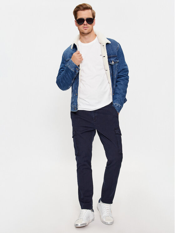 Gant Gant Tričko Shield 2003185 Biela Slim Fit