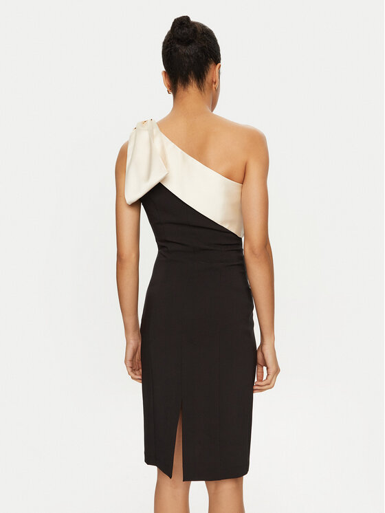 Rinascimento Rinascimento Rochie cocktail CFC0019754002 Negru Slim Fit