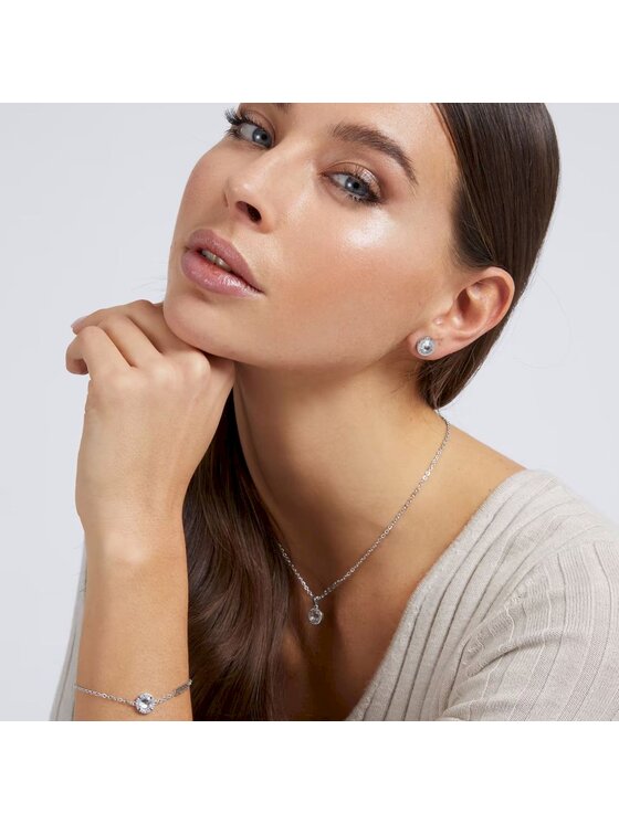 Guess Guess Náušnice JUBE02244JW-RH Strieborná