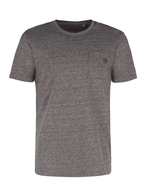 Volcano Volcano T-Shirt T-MEIL Szary Regular Fit