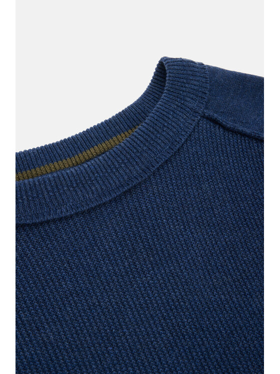 Lancerto Lancerto Sweter Andrei SW073223000097 Granatowy Regular Fit