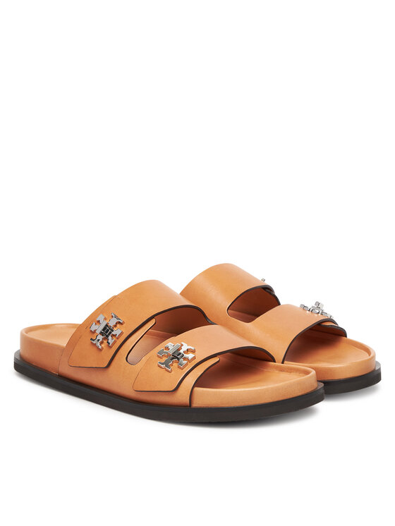 Tory Burch Tory Burch Natikači T Lock Sport Slide 166905 Rjava