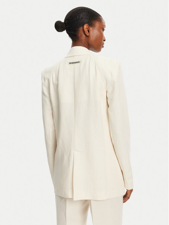 Patrizia Pepe Patrizia Pepe Σακάκι 2S1524 A052 B823 Εκρού Regular Fit