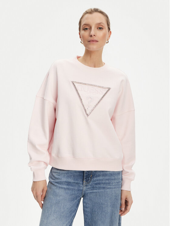 Guess Mikina W5YQ04 KC8I0 Ružová Regular Fit